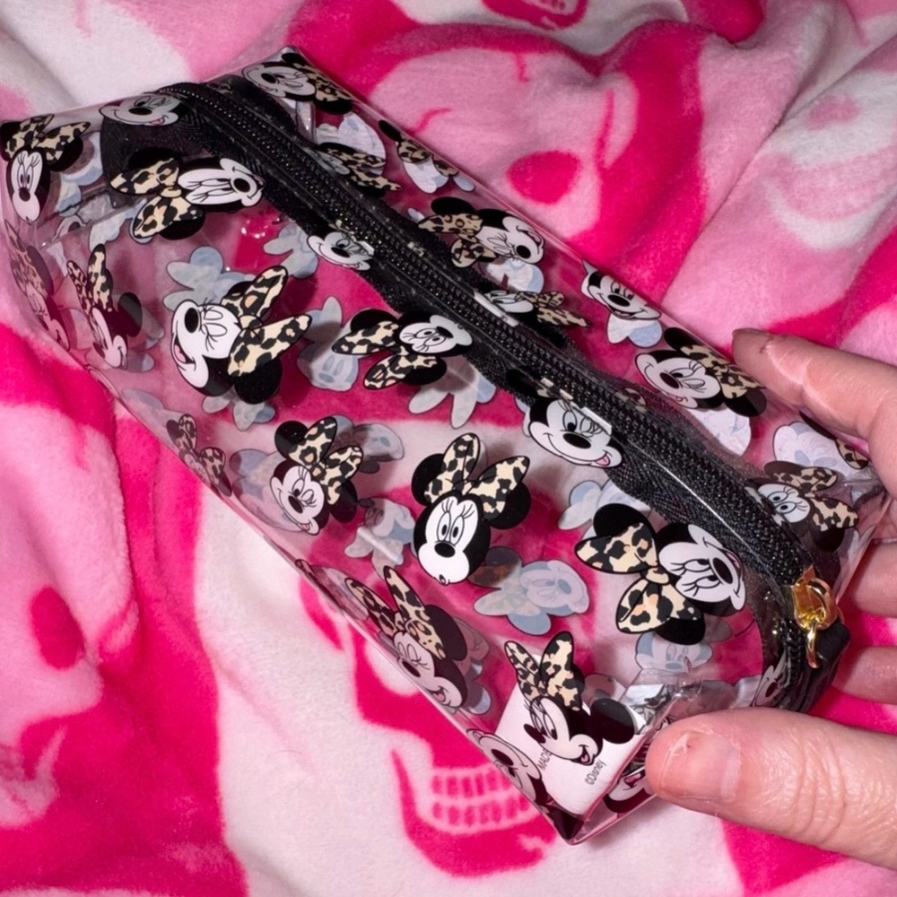 Disney Minnie Makeup Zipper transparent Case